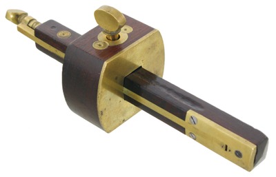 Philip Quigley, Newark, New Jersey: Rosewood & Brass Marking Gauge