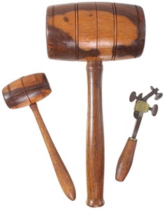 Assorted Makers: Two Lignum Vitae Head Mallets