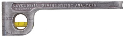 Level Devil Company: "Spring Height Analyzer" Level