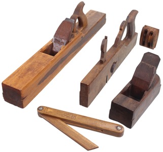 Assorted Makers: Lot Of Five S'wright Woodworking Tools