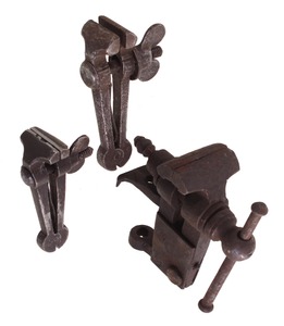 Unmarked: Two Early Type Hand Vises