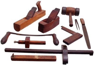 Assorted Makers: Lot Of Clean & Usabl Woodworking Tools