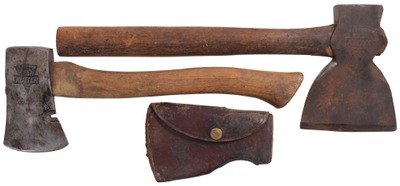 E.C. Simmons Hardware Company, St. Louis, Missouri: Two Clean & Usable "Keen Kutter" Hatche