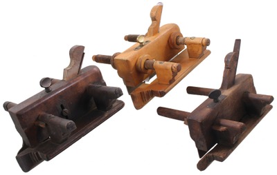 Assorted Makers: Three Unhandled Plow Plane