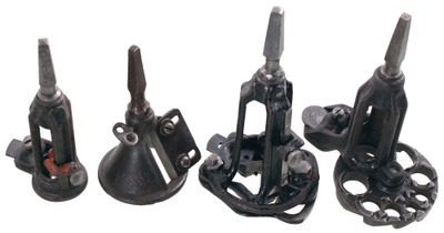 Assorted Makers: Lot Of Three Clean Hollow Augers