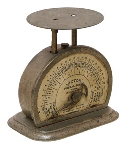 Pelouze Scale & Manufacturing Company, Chicago, Illinois: Early Patent Postal Scale