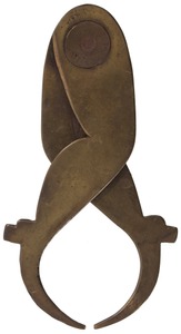 Unmarked: Pair Of Fancy Brass "Ladyleg" Calipers