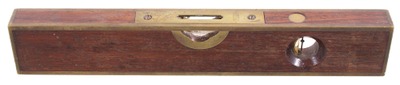 Stratton Brothers, Greenfield, Massachusetts, No. 10: Early Patent R'wood Brass Bound Level