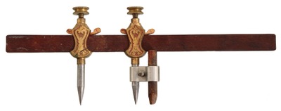 Stanley Rule & Level, No. 1: Unused Pair Of Bronze Trammels