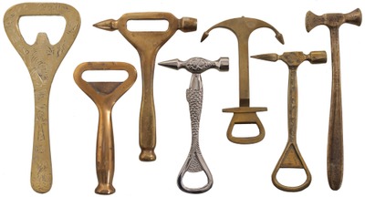 Assorted Makers: Coll. Of Figural Brass Bottle Openers