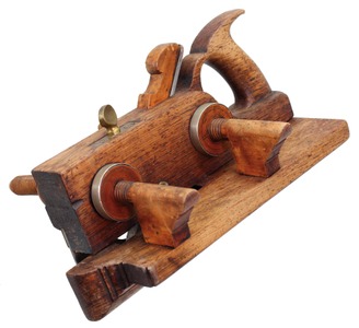 H.L. James, Williamsburg, Massachusetts: Handled Rosewood Plow Plane