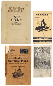 Assorted Makers: Three "stanley "atio Plane Related Books
