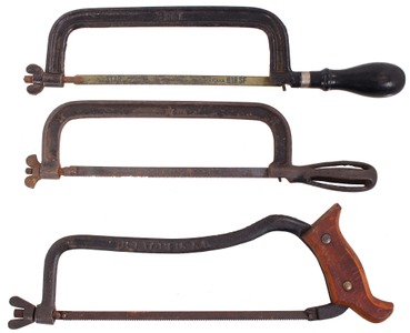 Assorted Makers: Three Iron Frame Hack Saws