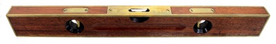 Stanley Rule & Level, No. 1194: Brass Bd. Mahogany Level