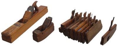 Assorted Makers: Lot Of Clean & Usabl Woodworking Planes