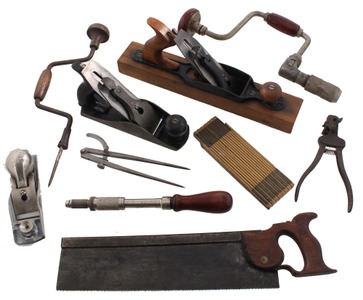 Assorted Makers: Lot Of Clean & Usabl Woodworking Tools