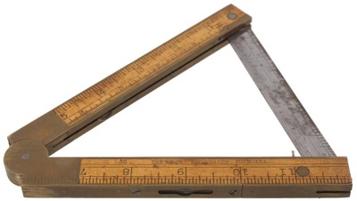 Chapin-Stephens Company, Pine Meadow, Connecticut, No. 036: Patent Inclinometer Folding Rule