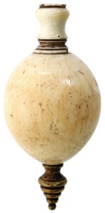 Unmarked: Fancy Turned Bone Plumb Bob
