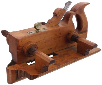 Unmarked: Handled Boxwood Plow Plane