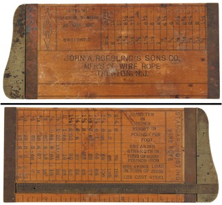 John A. Roebling, Trenton, New Jersey: Roebling Advertising Rope Caliper