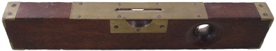 J.W. Harmon, Boston, Massachusetts: Brass & Rosewood Plumb & Level