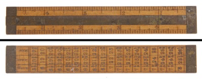 STANLEY (Unmarked), No. 212: Boxwood Hatter's Rule