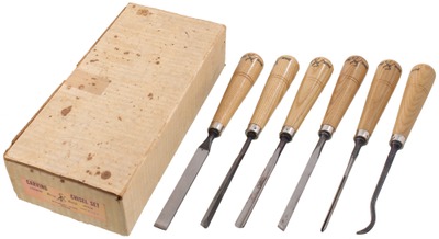 Buck Brothers, Millbury, Massachusetts: Unused Set Of Six Carving Tools