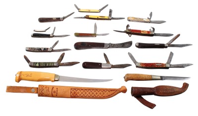 Assorted Makers: Lot Of Fixed & Fldg. Knives