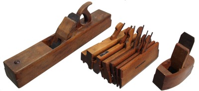 Assorted Makers: Working Set Of Clean Woodworking Plane