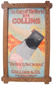 Collins & Company, Hartford, Connecticut: Cardboard Poster Typ Advertising Sign