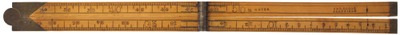 Joseph & Robert Dodge, Sheffield, England: Extra Thick Comparat Scale Folding Rule