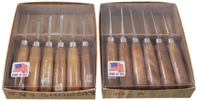 George & Son, Portland, Oregon: Two Sets Of Small Size Carving Tools