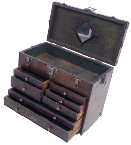 H. Gerstner & Sons, Dayton, Ohio: Small Size Oak Tool Chest