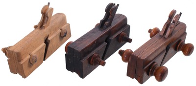 Assorted Makers: Three Adjustable Sash Molding Planes