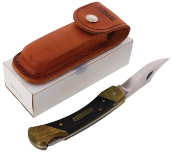 Schrade Cutlery Company, Walden, New York, No. 7OT: Lockback Folding Hunting Knife