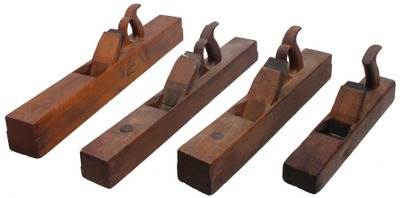 Assorted Makers: Four Wooden Bench Woodworking Planes