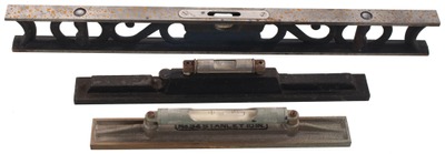 Assorted Makers: Three Clean Cast Iron Levels
