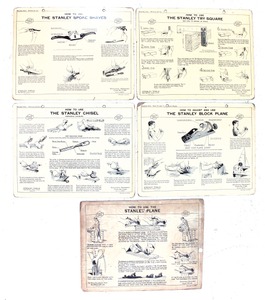 Stanley Rule & Level: Set Of Ca. 1920's Instruc. Posters