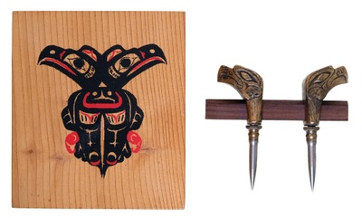 Pacific Northwest Tool Collectors Association: Pair Of Commemorativ Figural Trammels