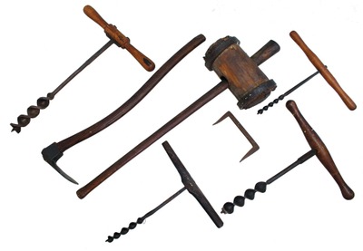 Assorted Makers: Lot Of Clean & Usabl Timber Framing Tools