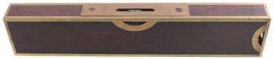 Stratton Brothers, Greenfield, Massachusetts: Rare Early Ten-Inch Brass Bound Level