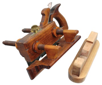 N. Camper (Baltimore, Maryland): Handled Screw Arm Plow Plane
