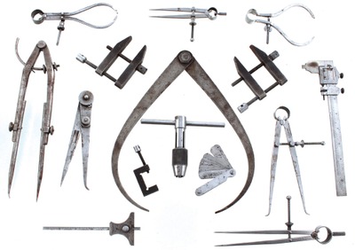 Assorted Makers: Lot Of Clean & Usabl Machinists' Tools