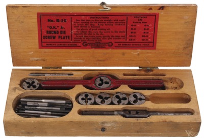 Greenfield Tap & Die Corporation, Massachusetts: Full Boxed Set Of & Die Stock