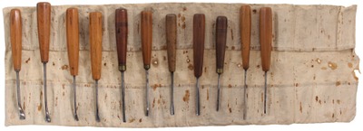 Assorted Makers: Lot Of 11 Clean & Usable Carving Tools