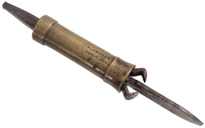 Jacob W. Switzer, Basil, Ohio: Early Patent Brass Screwdriver
