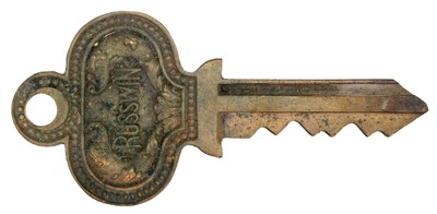 Russell & Erwin Manufacturing Company, New Britain, Connecticut: Cast Bronze Advertising Key