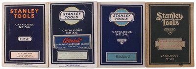 Stanley Rule & Level, No. 34: Four Extra Clean Tool Catalogues