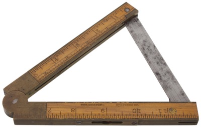 Chapin-Stephens Company, Pine Meadow, Connecticut, No. 036: Patent Inclinometer Folding Rule