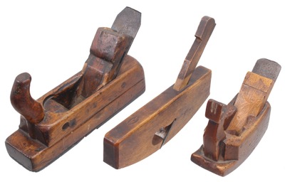 Unmarked: Three Euroean Woodworking Planes